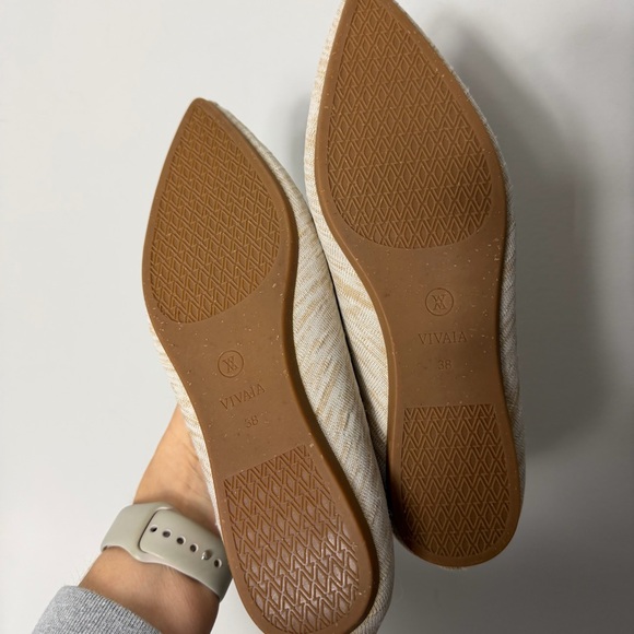 Vivaia Flats Hemp Oatmeal Tan Neutral Color Size 39/7.5 Womens shoes - Picture 7 of 12